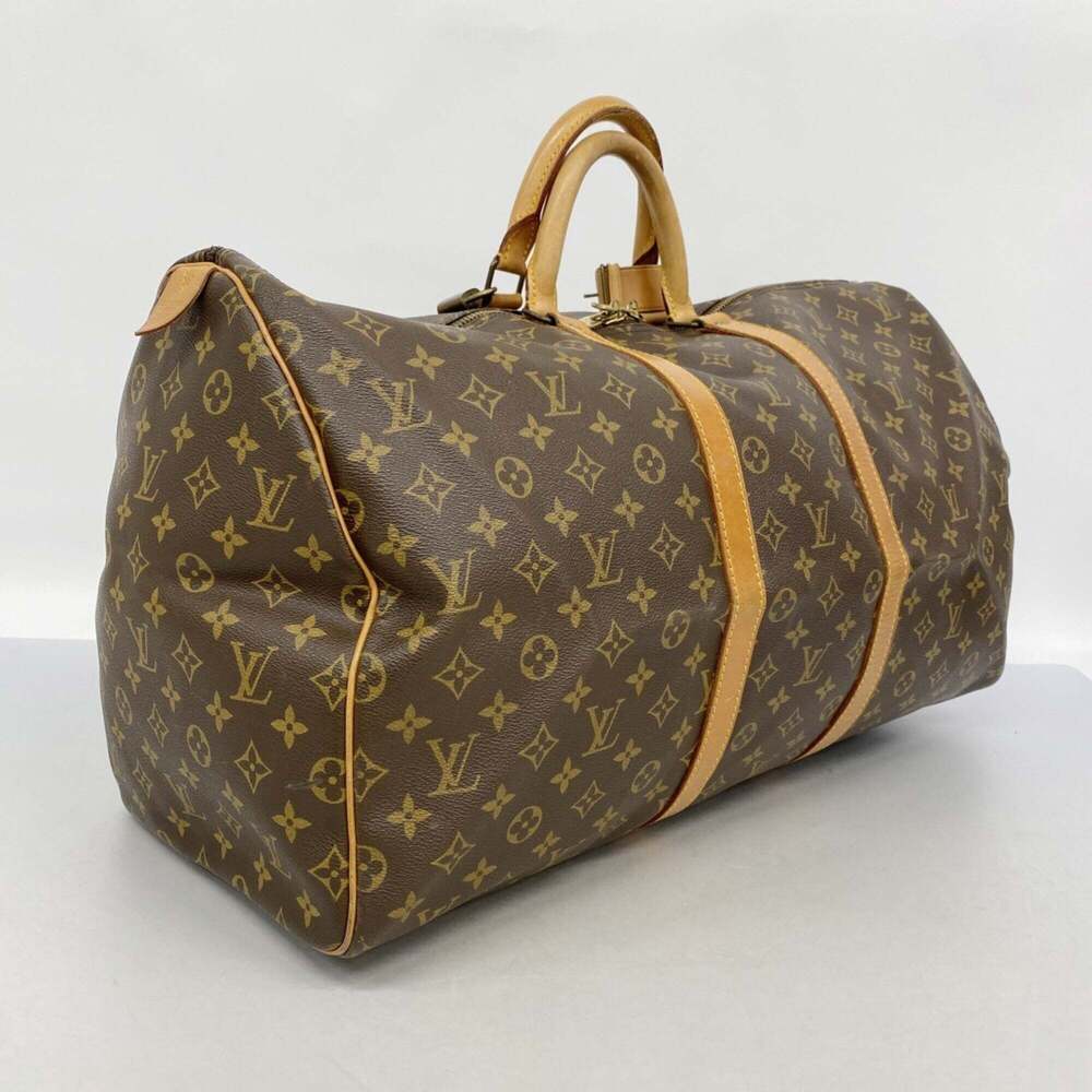 LOUIS VUITTON Brown Monogram Keepall 55 Boston Bag - Picture 2 of 10
